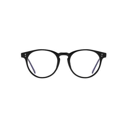 Top view of luxury matte black rectangular sunglasses with modern finish by Crown Eyewear