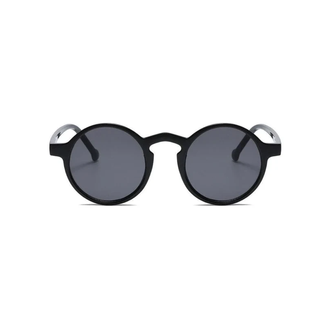 Top view of square tinted sunglasses showing sleek frame by Crown Eyewear