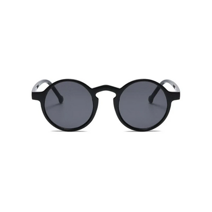 Top view of square tinted sunglasses showing sleek frame by Crown Eyewear