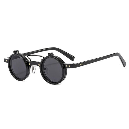 Close-up of polarized UV400 lenses and durable frame detail by Crown Eyewear
