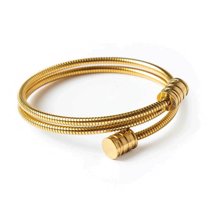 Eyewear Triple Spiral 18K Gold Plated Bracelet
