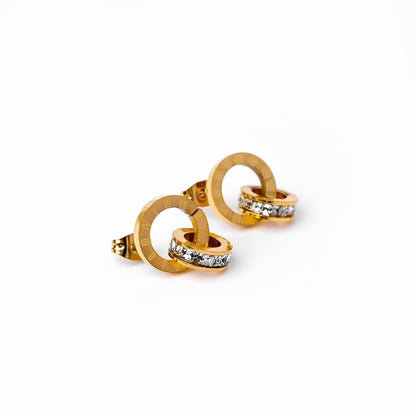 Eyewear Imperial Zirconia 18K Gold Plated Earrings