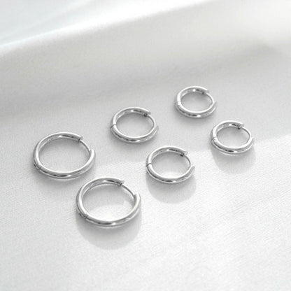 Eyewear Triple Hoop Earrings Set – 18K Gold Plated