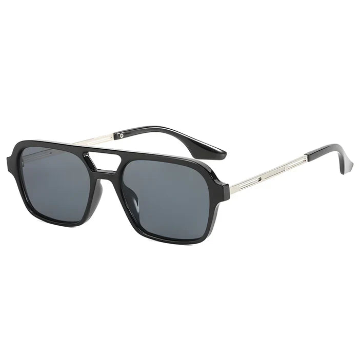 Side view of cat-eye frame sunglasses with bold design by Crown Eyewear