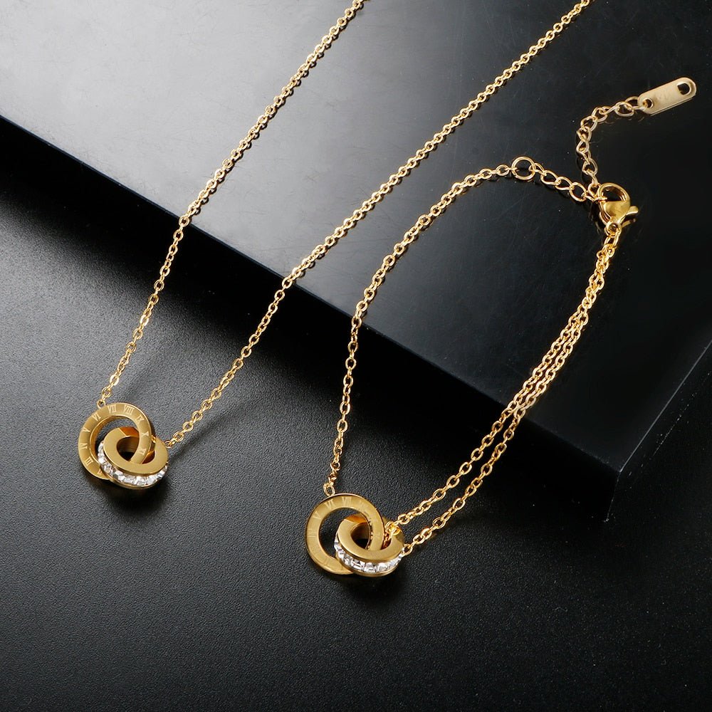Eyewear Imperial Zirconia 18K Gold Plated Necklace