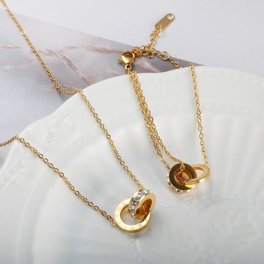 Eyewear Imperial Zirconia 18K Gold Plated Necklace