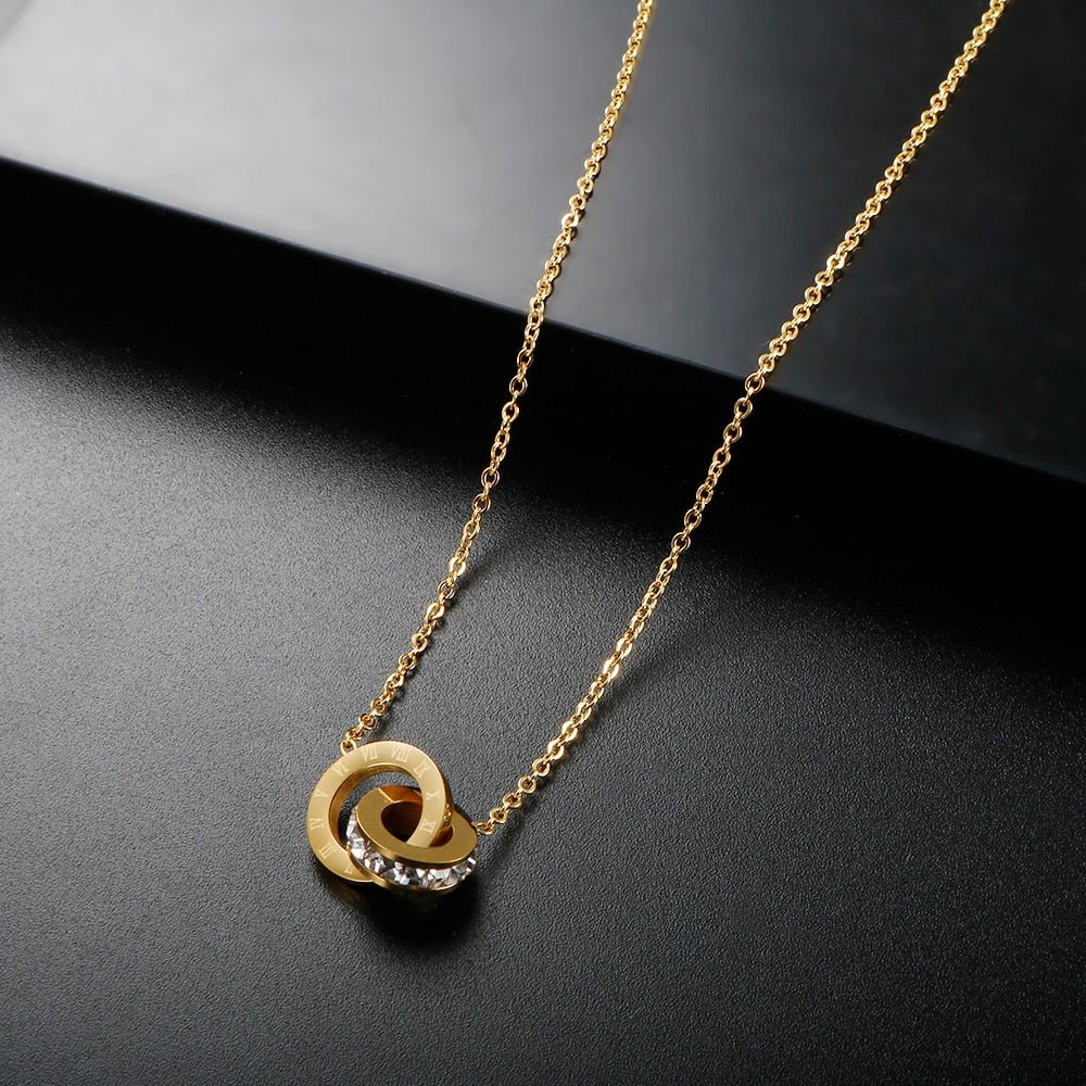 Eyewear Imperial Zirconia 18K Gold Plated Necklace