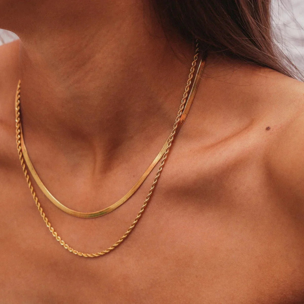 Eyewear Melina Layered Necklace Set – 18K Gold Plated