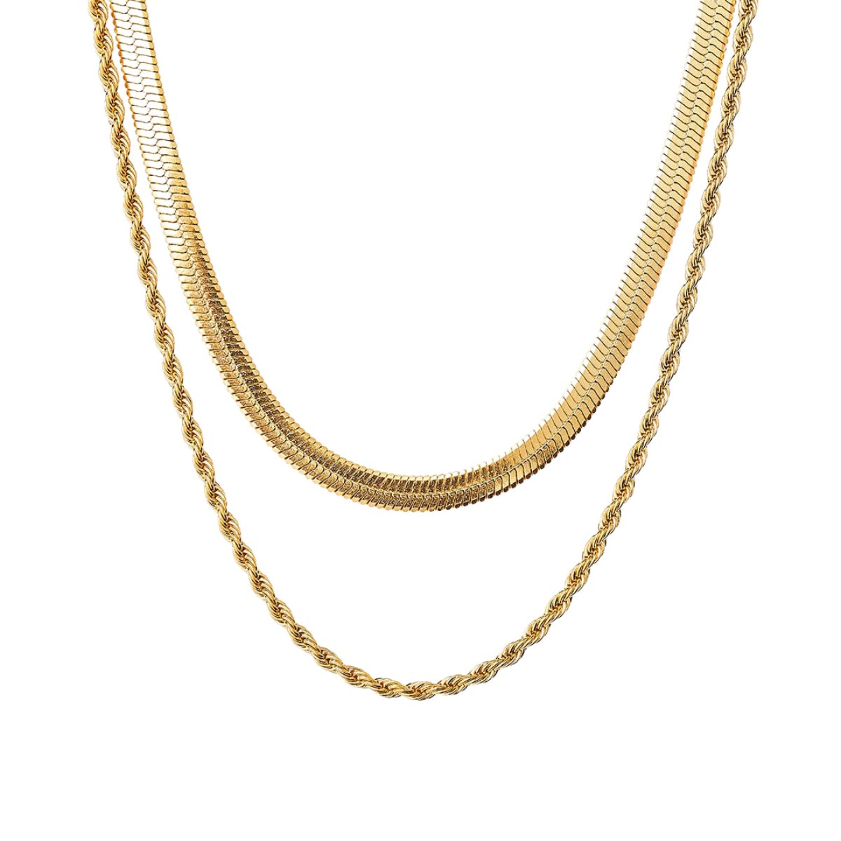 Eyewear Melina Layered Necklace Set – 18K Gold Plated