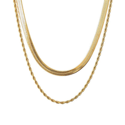Eyewear Melina Layered Necklace Set – 18K Gold Plated
