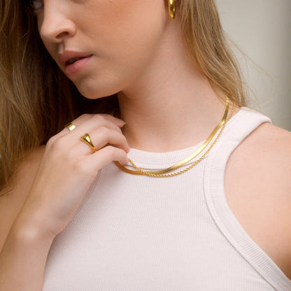 Eyewear Melina Layered Necklace Set – 18K Gold Plated