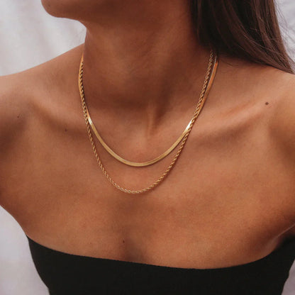 Eyewear Melina Layered Necklace Set – 18K Gold Plated