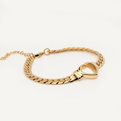 Eyewear Minimal Heart 18K Gold Plated Bracelet